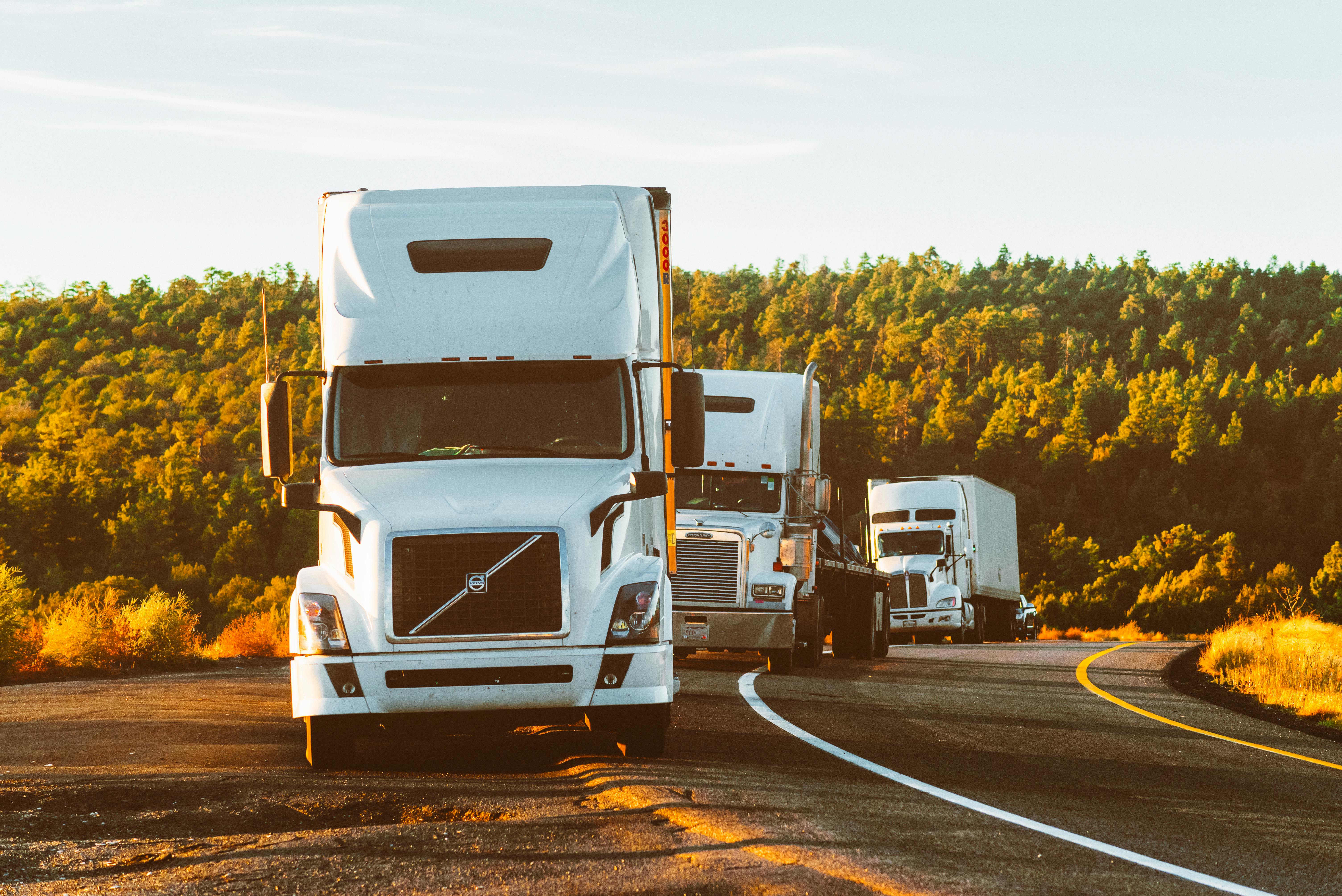 Freight truck on highway